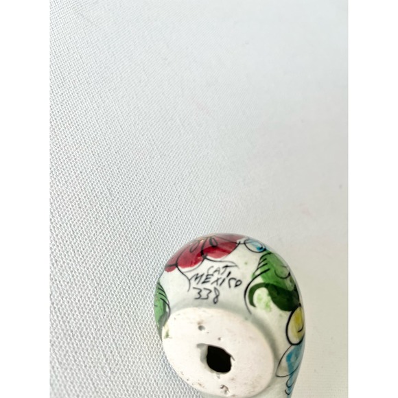 Vintage Tonala Pottery Mexico Hand Painted Bird - Picture 7 of 11